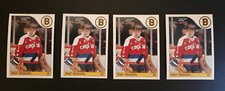 1985-86 O-Pee-Chee #136 Pat Riggin 4 Card Lot NM-MINT  Boston Bruins