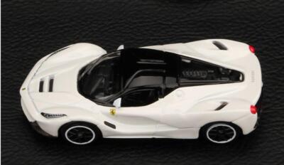New Bburago 1:64 Ferrari Laferrari White Race & Play Diecast