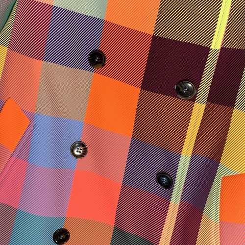 Gabardina Boden neón con cinturón para mujer talla 12 pequeña EE. UU. - cuadros multicolores - Imagen 16 de 23
