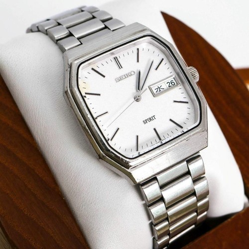 SEIKO spirit watch day date 7N93 men's 1337