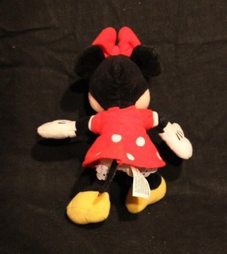 VINTAGE AUTHENTIC DISNEY MINNIE MOUSE RED DRESS 8" STUFFED ANIMAL PLUSH TOY - Picture 8 of 9