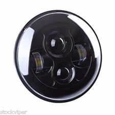 7 Inch Motorcycle Projector Daymaker Led Light Hid Bulb Headlight For Harley New