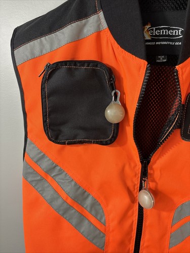Xelement Advanced Motorcycle Vest Size Medium with back pocket - Picture 5 of 12