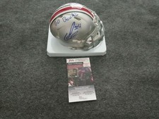 Julian Fleming Signed Mini Helmet Ohio State Jsa