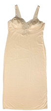 Vintage Montgomery Ward Maxi Nightgown Beige No Size But Believe to be Medium