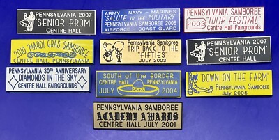 Lot of 10 Pennsylvania Samboree Centre Hall Pins Badges Commemorative Souvenir 