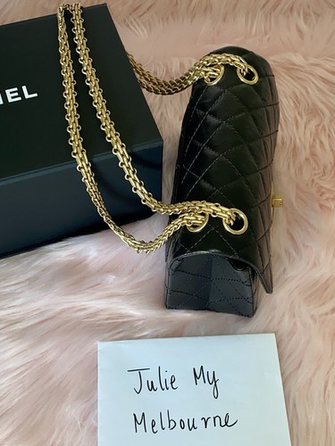 Chanel Mini Classic Flap Reissue 2.55 Black - Afbeelding 5 van 16