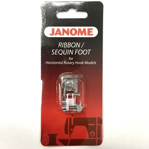 Janome Ribbon / Sequin Foot For Horizontal Rotary Hook Models #200332000 - Picture 1 of 1