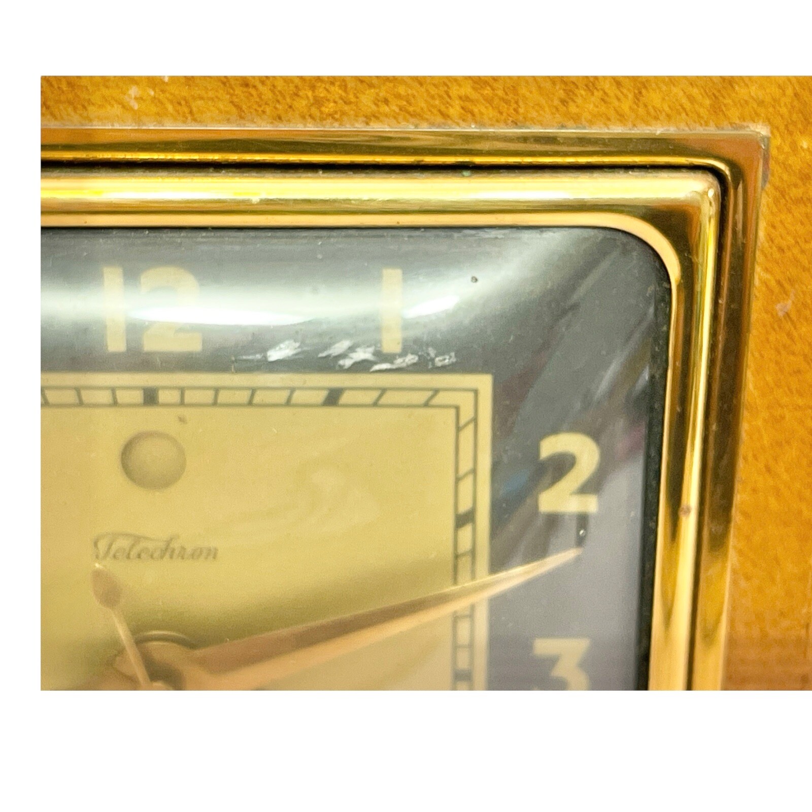 Vintage Telechron Desk Mantel Electric Clock Model 3H151 Pharaoh