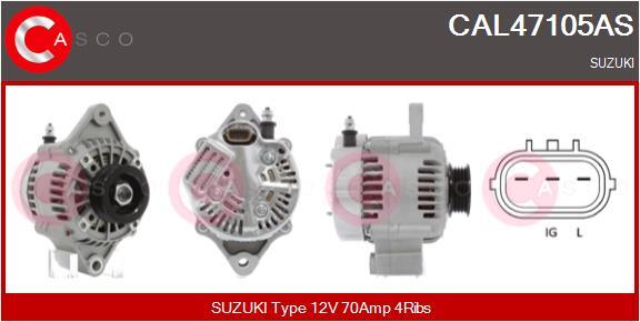 Casco Lichtmaschine Generator 70A 12V FüR Suzuki Wagon R+ 1.3 1.0 1.2 1.1-image