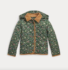 Polo Ralph Lauren Girls Floral Water-Resistant Barn Jacket Size XL 16 NWT