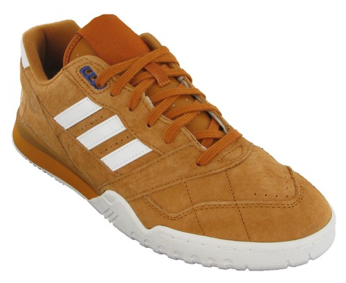 Adidas Uomo Scarpe Sportive Casual Classico Vera Pelle Originali Arancione  UK 8 | eBay