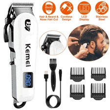Men Hair Clipper Electric Trimmer Cutter Cutting Machine Beard Barber Razor Kit