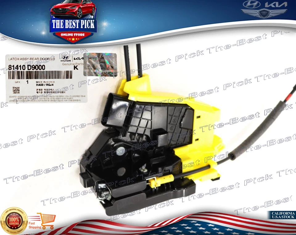 ⭐GENUINO⭐ Actuador de cerradura de puerta trasera izquierda para Kia Sportage 2017-2022 81410D9000 Foto 3 de 4
