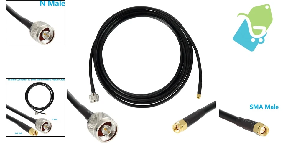 15ft S-MR240 Low Loss Coax Cable - Ideal Connection for Antennas and Boosters - Image 2 of 4