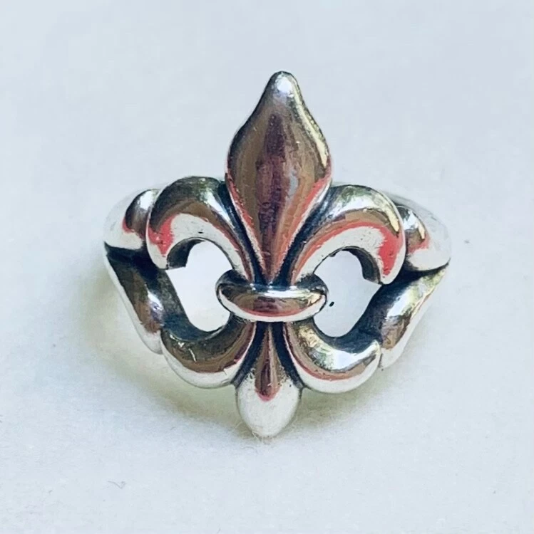 James Avery Fleur De Lis Ring Retired Saints Size 6 Sterling