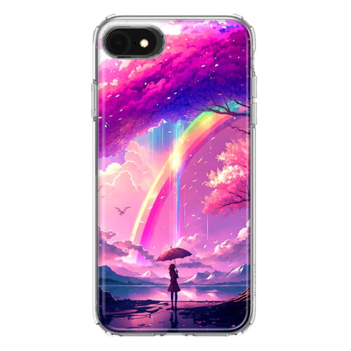 For Apple iPhone 6/7/8/SE 3 2022 Shockproof Case Cherry Blossom Rainbow Girl