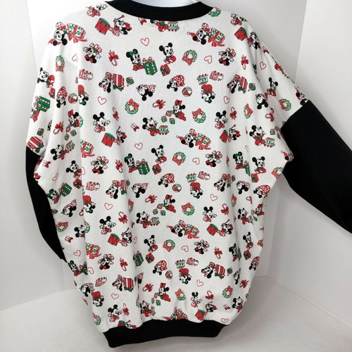 Sudadera Vintage Años 80 Disney Mickey Mouse Minnie Mouse Fea Navidad Suéter - Imagen 6 de 11
