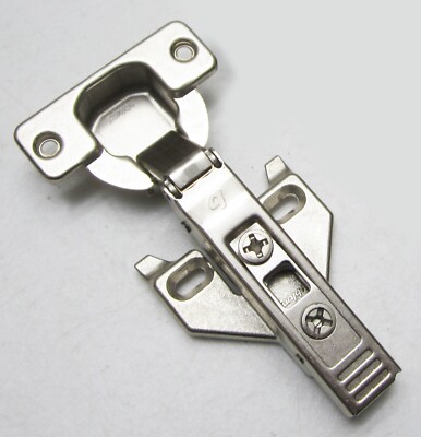 One BLUM CABINET HINGE (70T555-01.01) w/ Quick Release Clip (175L660-01.22)