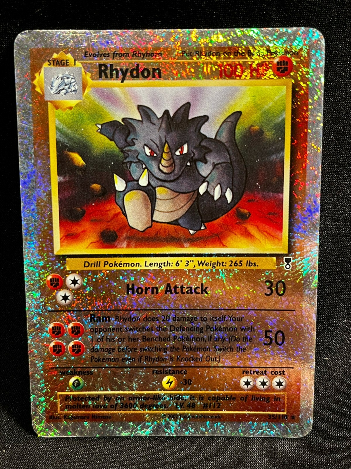 Pokémon TCG Rhydon Legendary Collection 35 Reverse Holo Rare | eBay