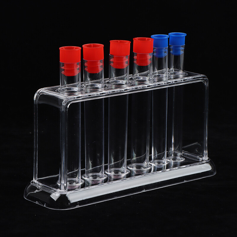 Clear Test Tube Rack 6 Holes Stand Lab Test Tube Stand Shelf Lab