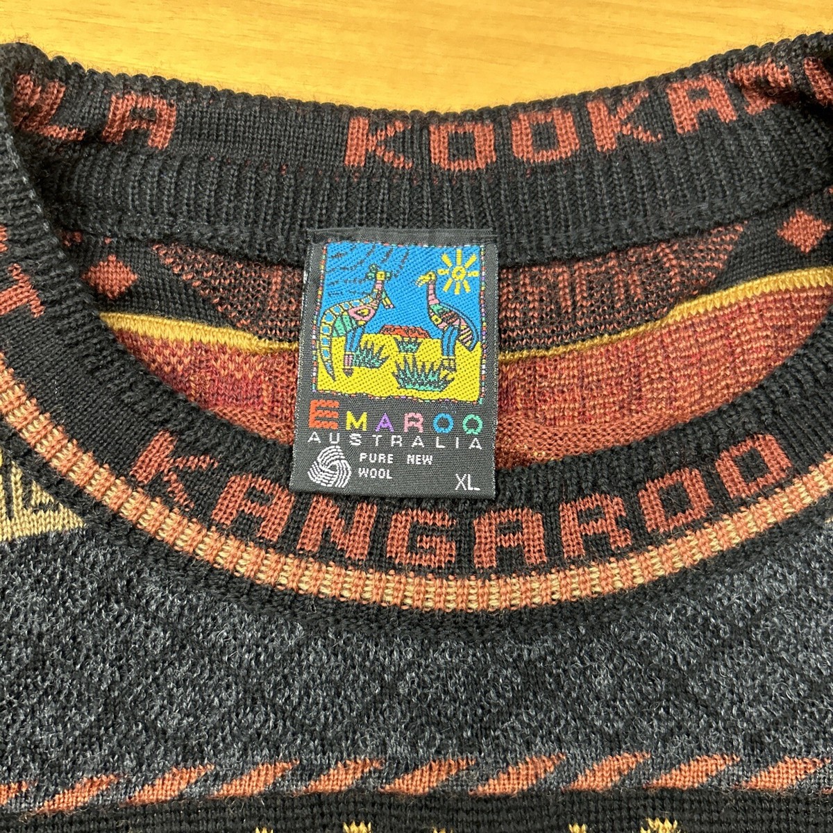 🔥 Vintage Emaroo Made In Australia Coogi Style Sweater 90s 🔥 Vintage Emaroo Made In Australia Coogi Style Sweater 90s