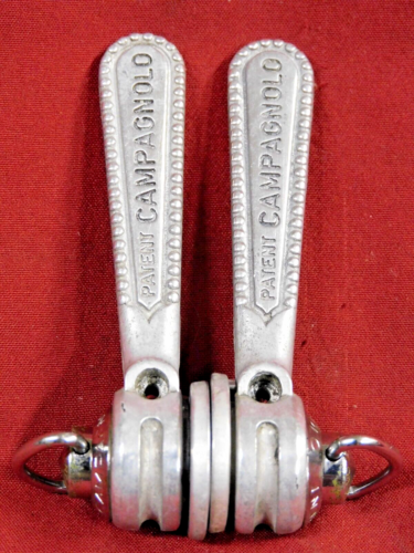 XLNT Mid 80's Vintage Campagnolo #1013 Nuovo Super Record Shift Levers Braze-on - Afbeelding 1 van 7