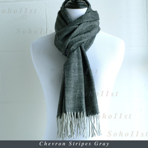 New Men Women Super Soft Cashmere Scarf Wrap Shawl- Brown Tartan Plaid 74-1 - Picture 48 of 63