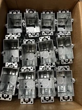 Steel City 1-Gang 2-1/2 in. D Old Work Metal Electrical Box with NM Clam (48PK)