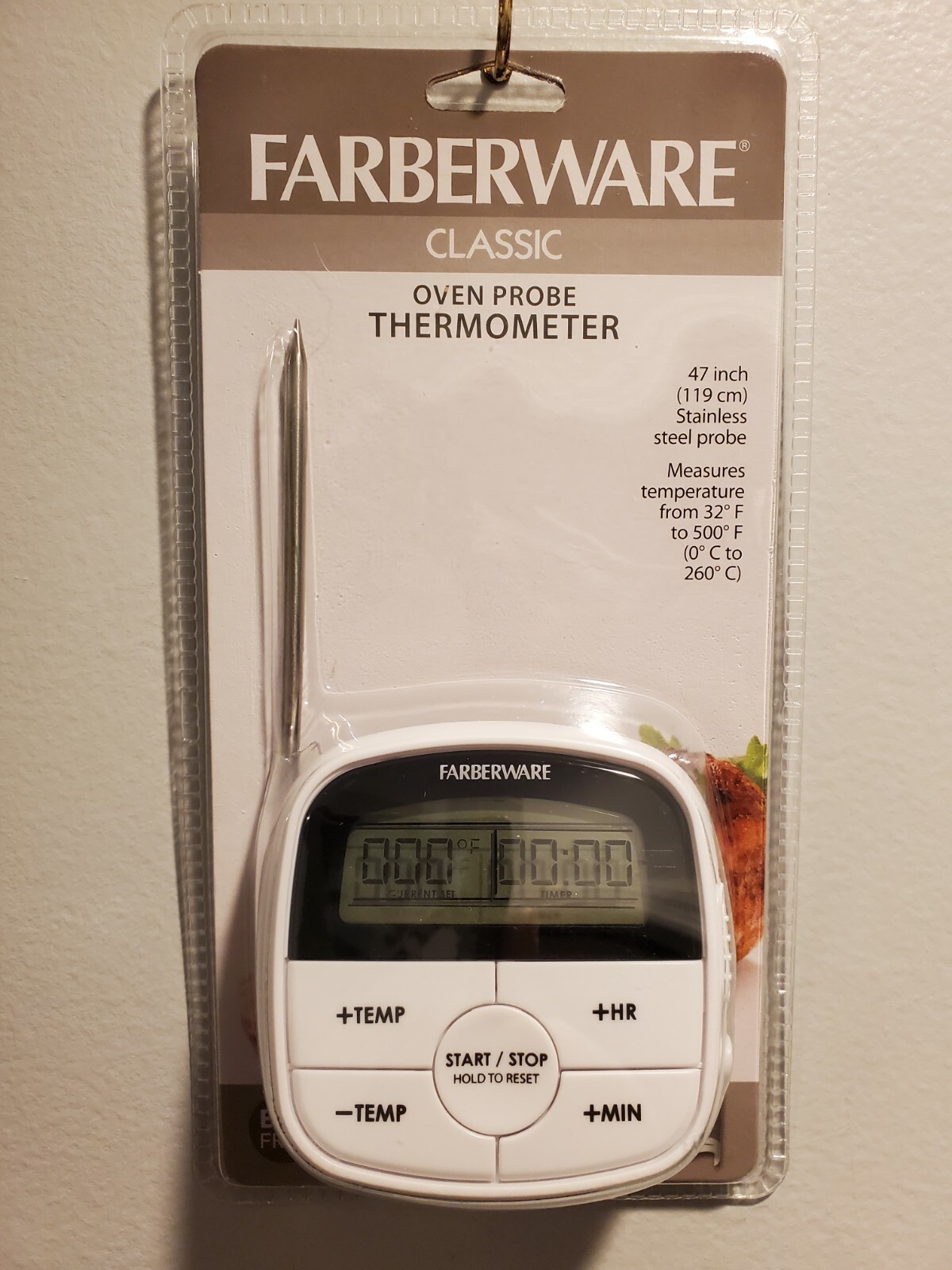 Farberware Classic Oven Thermometer Hang Stand Cooking Kitchen 