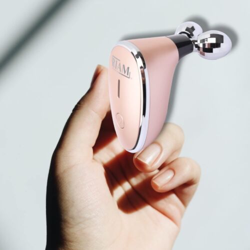 Masajeador facial de microcorriente RIAM cuidado facial/cuerpo cuidado facial oro rosa - Imagen 6 de 6