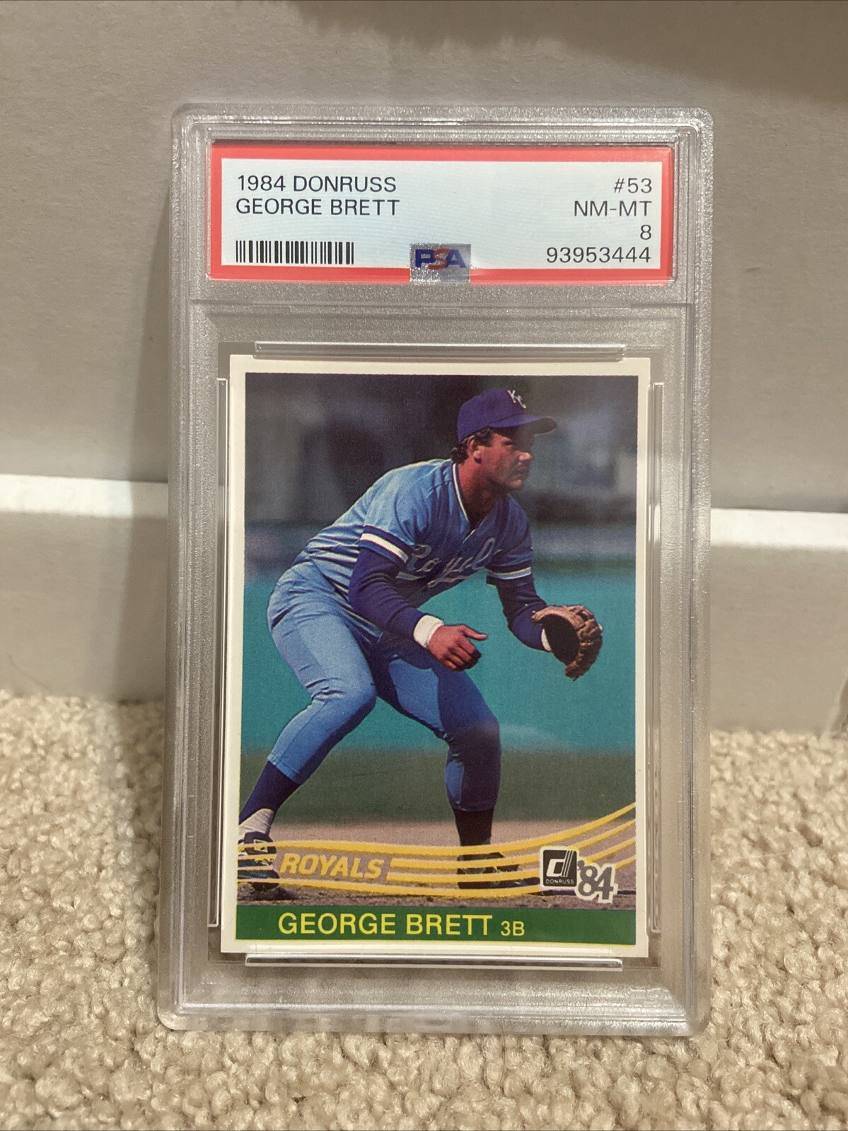 1984 Donruss George Brett PSA 8 #53 Royals