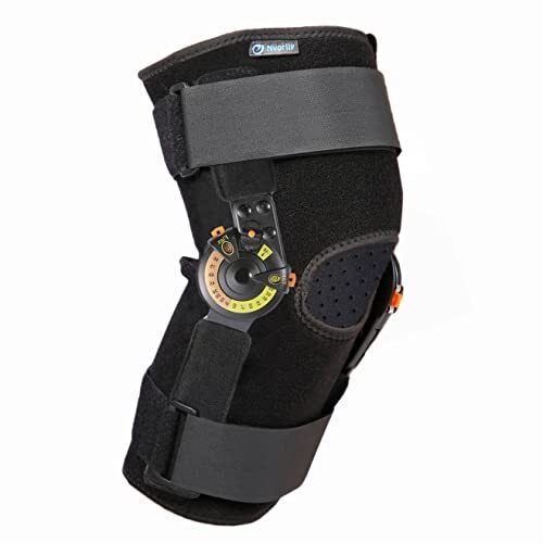 Nvorliy Hinged ROM Knee Brace Adjustable Knee Immobilizer Support for Arthrit...