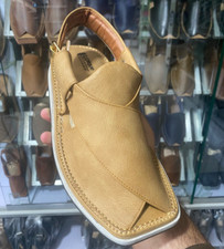 handmade leather sandals men peshawari chappal leather bag double sole