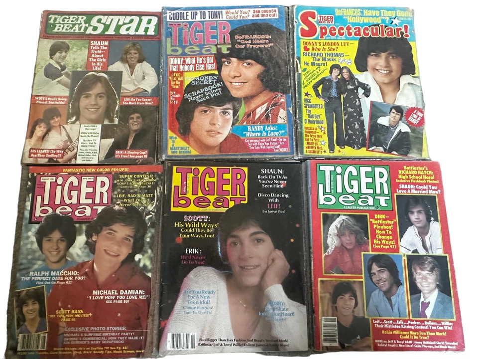 Vintage 70s Teen Magazines Rona Barrett Tiger Beat Hollywood Gossip Pop Culture  Foto 3 de 4