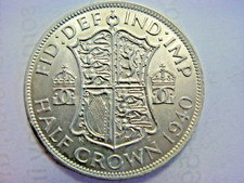 BRITISH   HALF   CROWN   1940       GEORGE  V1     UNC   1/2.96