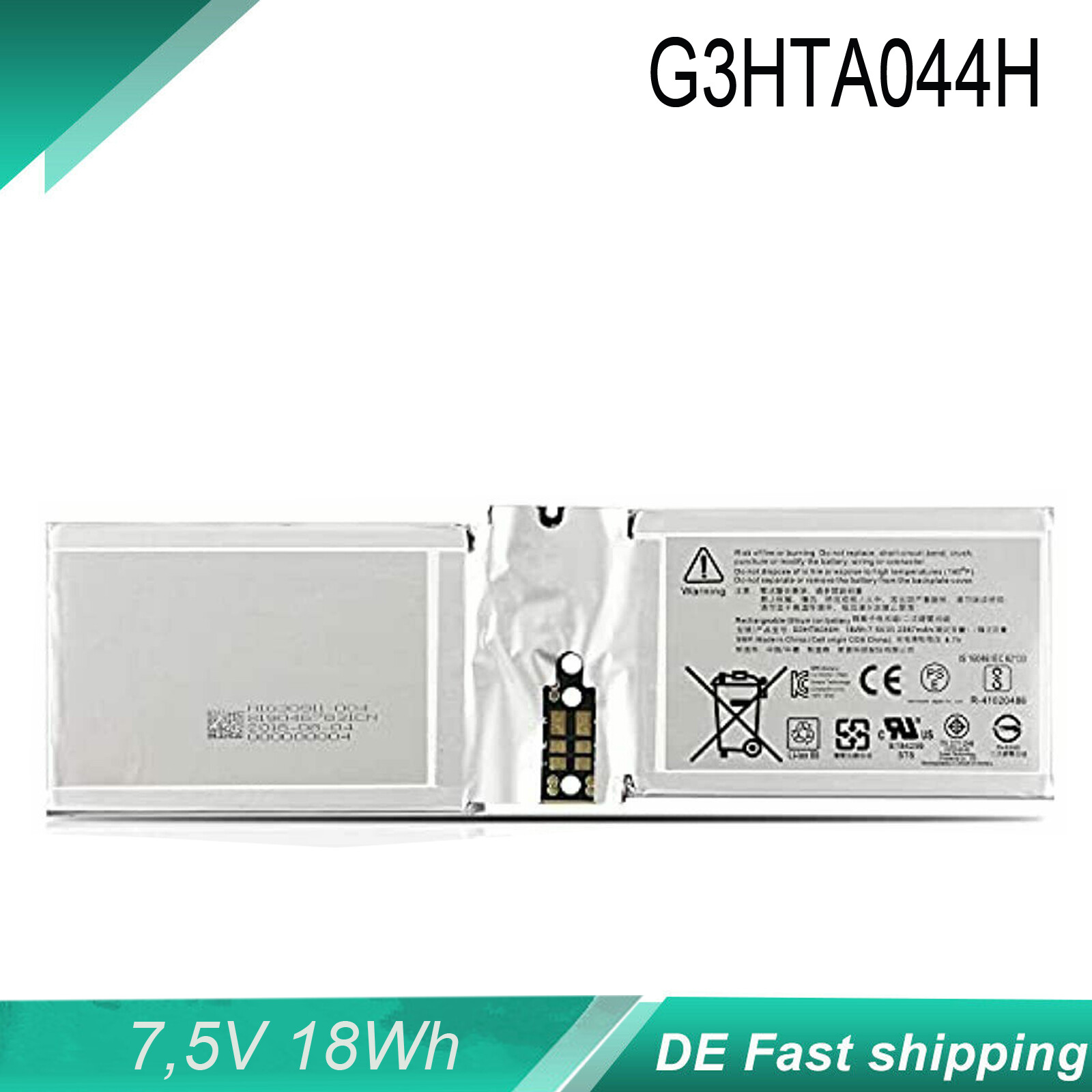 Nuova batteria tablet G3HTA044H per Microsoft Surface Book 2 13.5" 1832 1834 1835 foto 2