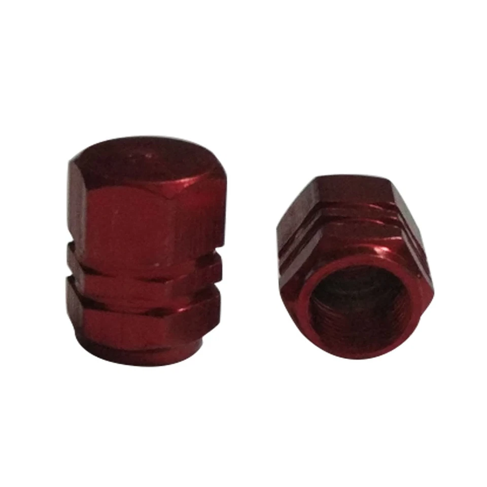 Red Aluminum Motorcycle Motorbike Wheel Tire Tyre Valve Stem Caps For Honda - Image 2 of 2