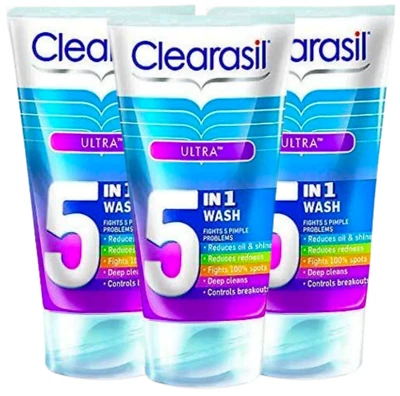 Clearasil- 5-in-1 Ultra Wash - 3 x 150 ml