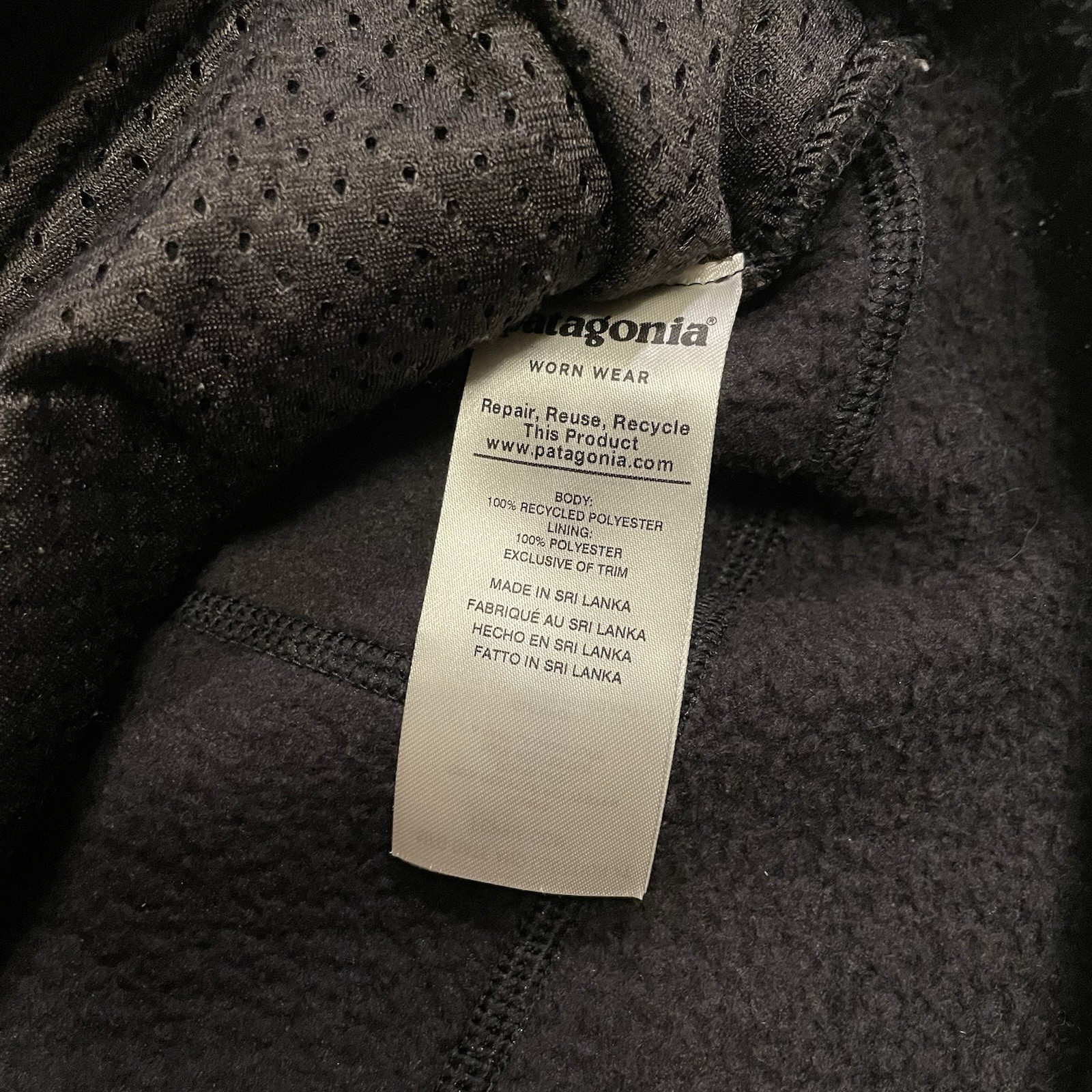 Patagonia Retro Pile Jacket Men’s Large Black Fleece Full Zip Outdoors Hiking thumbnail 6