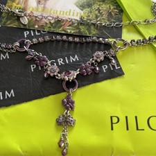 Pilgrim Vintage Necklace Costume Jewellery with Drop Design