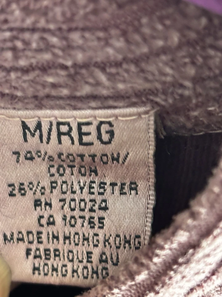 Suéter Pullover Mod O Doc Cuello en V Malva Algodón Poliéster Manga Larga Med LEER Foto 3 de 4