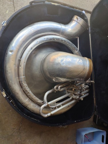 Jupiter Sousaphone With Case In Playable Condition No Neck Or Bits