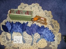 90 PC HAY BALE FLORAL HOLDER BIRD ON WIRE 87 PURPLE LEAF ON WIRE STEM CRAFTS NEW