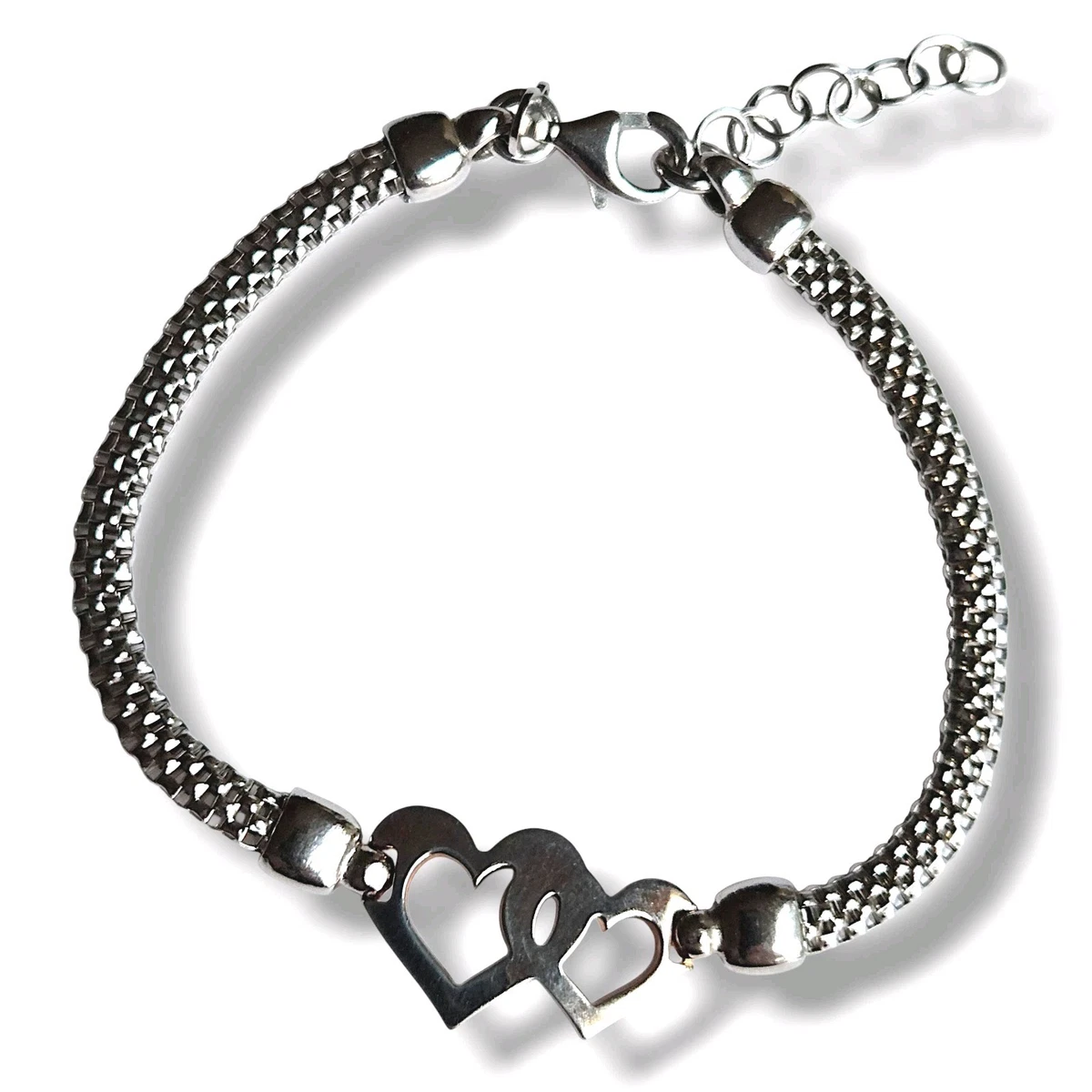 Bracelet plat Bismarck, argent sterling 925, chaîne à maillons tressés, délicat, 2 mm - France