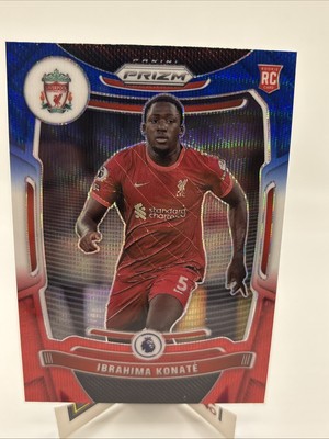 Ibrahima Konate 2021-22 Panini Prizm Premier League RC Red White Blue Prizm #80