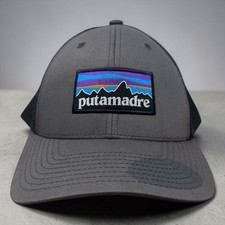 Yupoong Trucker Hat Mens OSFM Grey Black Puta...