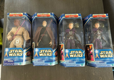 Hasbro Star Wars Attack of the Clones Mace Windu Count Dooku Zam Wesell Figures