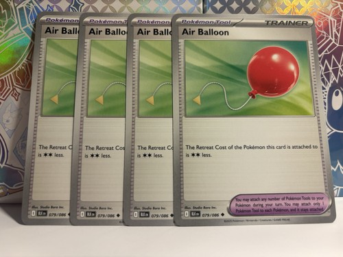 4x Air Balloon (Playset) 079/086 - NM Condition - Non-Foil