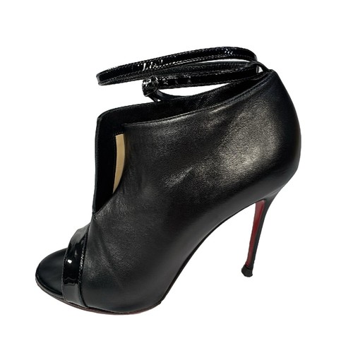 Echte Christian Louboutin – schwarze Damenstiefel aus Leder - Bild 1 von 8